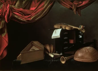 Still life with musical instruments